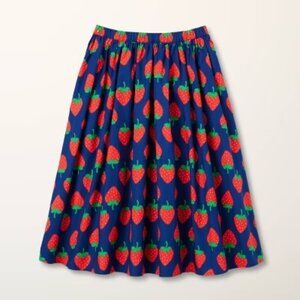 NEW Kate Spade x Target Strawberry Print Midi Skirt  Women's S/ Girls XL